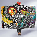 Magpies AFL Celebrating 50 Years of Naidoc Hooded Blanket NAIDOC Week 2025 Aboriginal