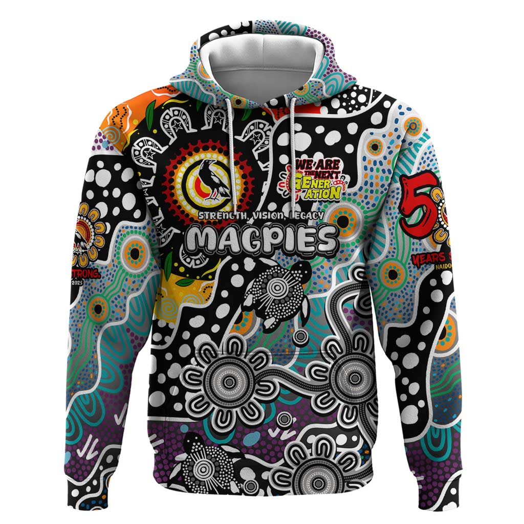 Personalised Magpies AFL Celebrating 50 Years of Naidoc Hoodie NAIDOC Week 2025 Aboriginal