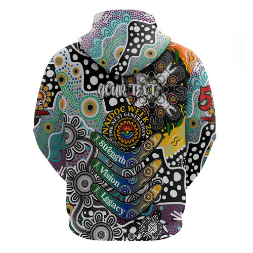 Personalised Magpies AFL Celebrating 50 Years of Naidoc Hoodie NAIDOC Week 2025 Aboriginal