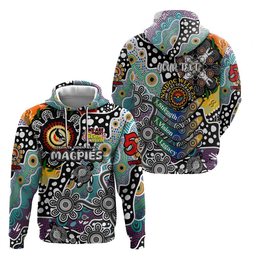 Personalised Magpies AFL Celebrating 50 Years of Naidoc Hoodie NAIDOC Week 2025 Aboriginal