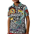 Personalised Magpies AFL Celebrating 50 Years of Naidoc Kid Polo Shirt NAIDOC Week 2025 Aboriginal