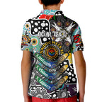 Personalised Magpies AFL Celebrating 50 Years of Naidoc Kid Polo Shirt NAIDOC Week 2025 Aboriginal
