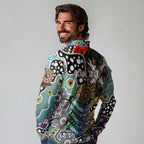 Personalised Magpies AFL Celebrating 50 Years of Naidoc Long Sleeve Polo Shirt NAIDOC Week 2025 Aboriginal