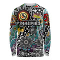 Personalised Magpies AFL Celebrating 50 Years of Naidoc Long Sleeve Shirt NAIDOC Week 2025 Aboriginal
