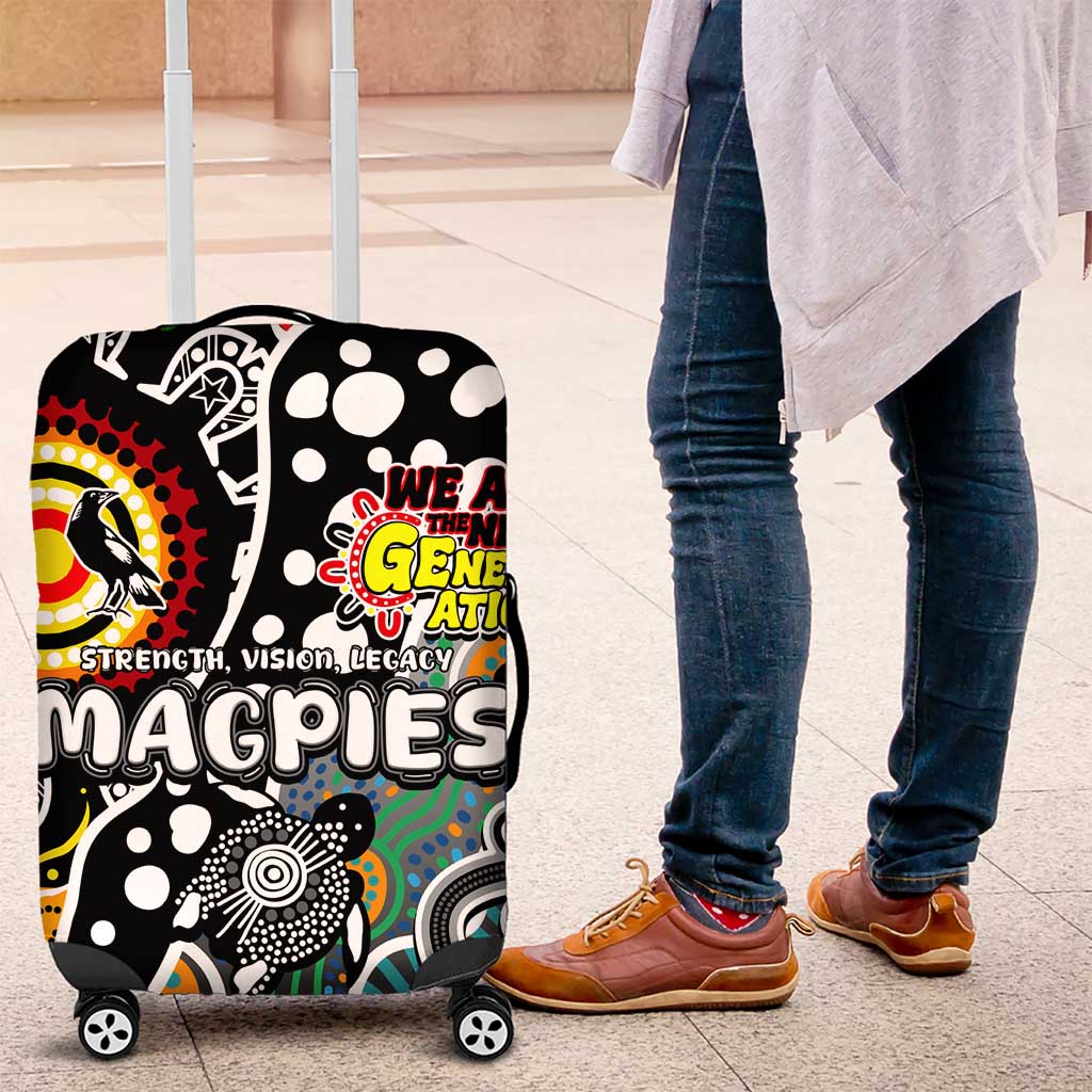 Magpies AFL Celebrating 50 Years of Naidoc Luggage Cover NAIDOC Week 2025 Aboriginal