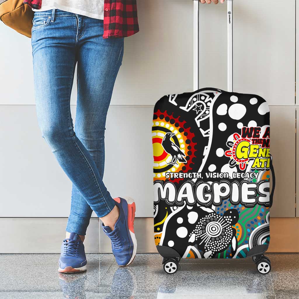 Magpies AFL Celebrating 50 Years of Naidoc Luggage Cover NAIDOC Week 2025 Aboriginal