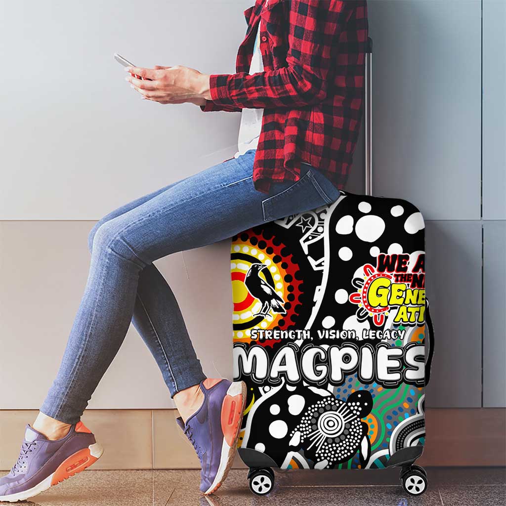 Magpies AFL Celebrating 50 Years of Naidoc Luggage Cover NAIDOC Week 2025 Aboriginal