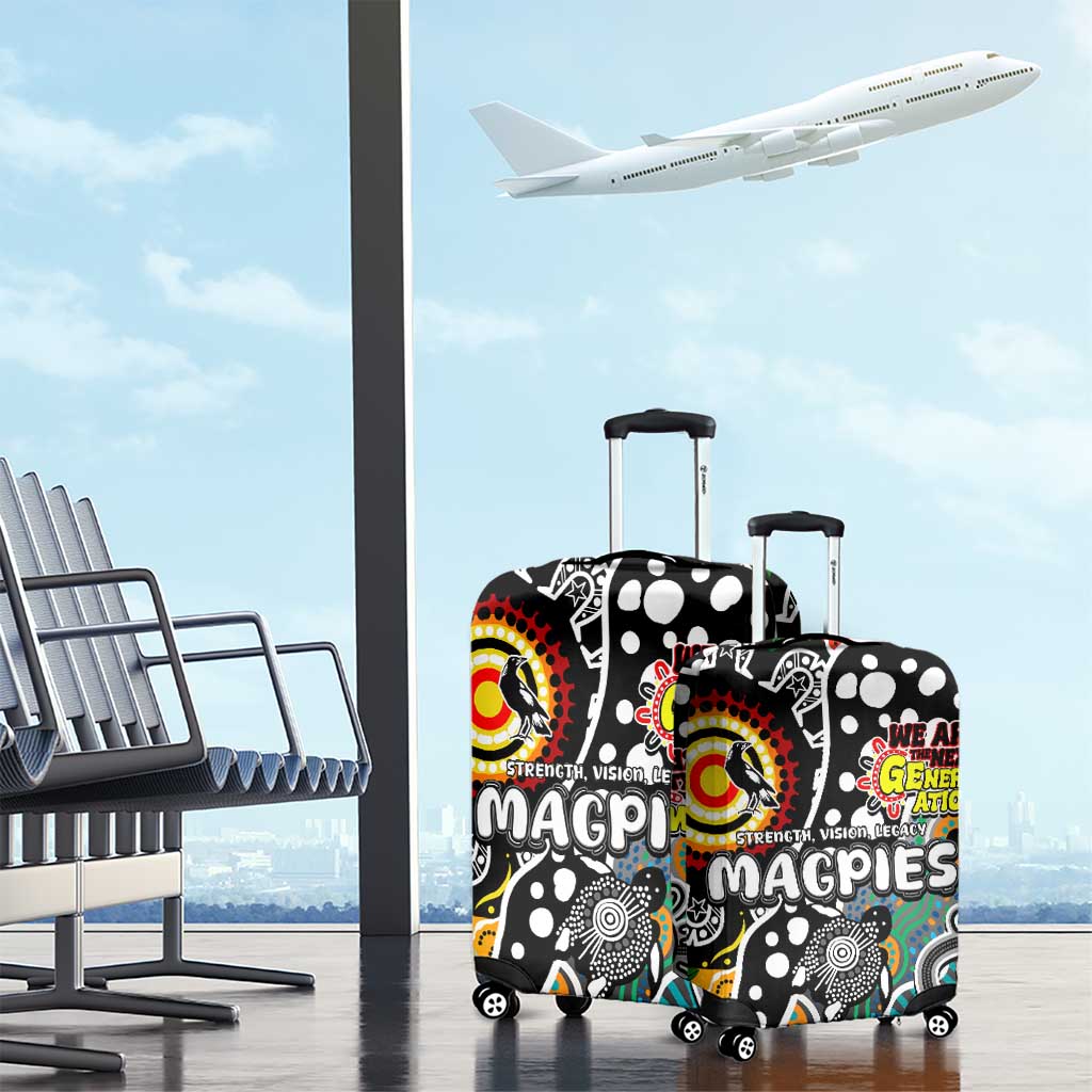 Magpies AFL Celebrating 50 Years of Naidoc Luggage Cover NAIDOC Week 2025 Aboriginal