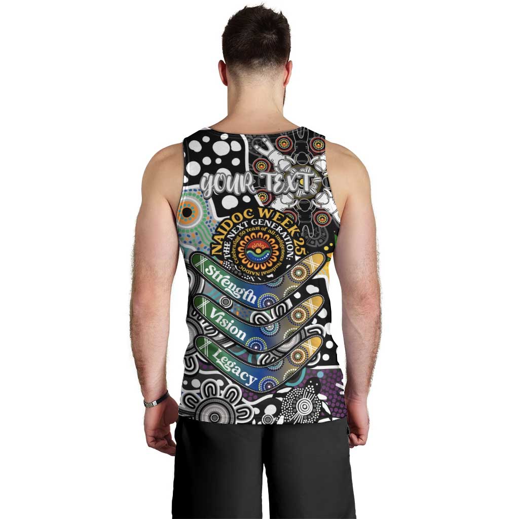 Personalised Magpies AFL Celebrating 50 Years of Naidoc Men Tank Top NAIDOC Week 2025 Aboriginal