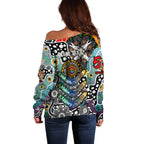 Personalised Magpies AFL Celebrating 50 Years of Naidoc Off Shoulder Sweater NAIDOC Week 2025 Aboriginal