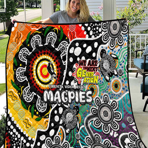 Magpies AFL Celebrating 50 Years of Naidoc Quilt NAIDOC Week 2025 Aboriginal