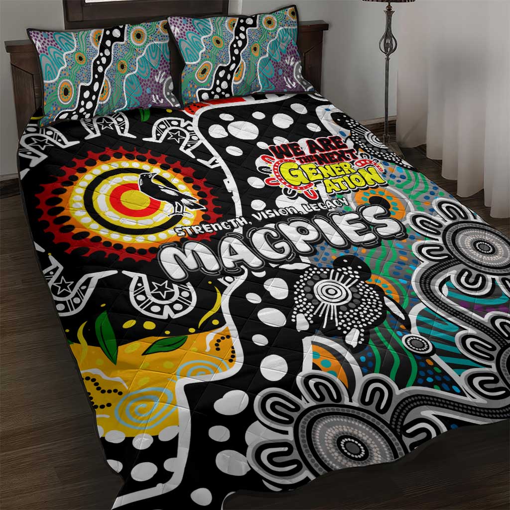 Magpies AFL Celebrating 50 Years of Naidoc Quilt Bed Set NAIDOC Week 2025 Aboriginal