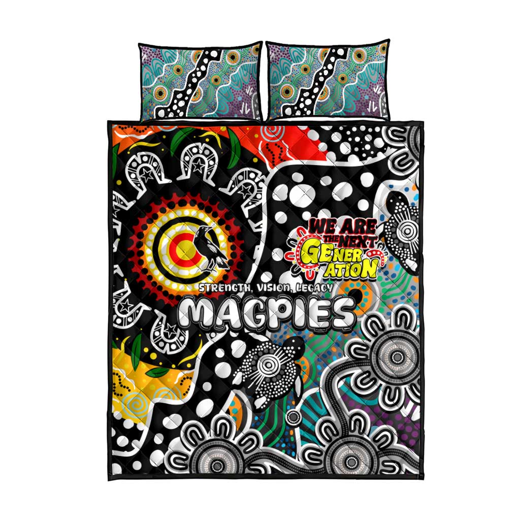 Magpies AFL Celebrating 50 Years of Naidoc Quilt Bed Set NAIDOC Week 2025 Aboriginal