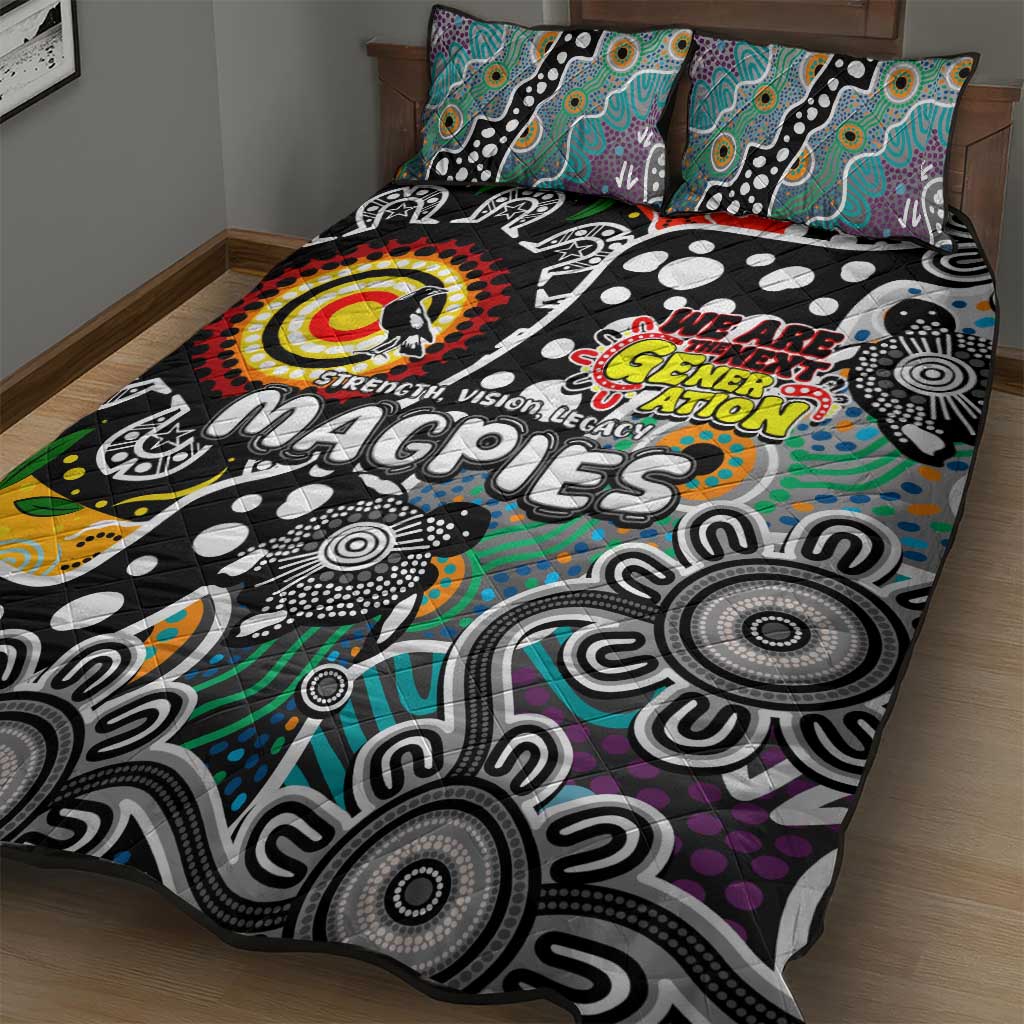 Magpies AFL Celebrating 50 Years of Naidoc Quilt Bed Set NAIDOC Week 2025 Aboriginal