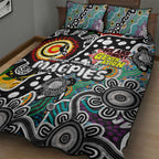 Magpies AFL Celebrating 50 Years of Naidoc Quilt Bed Set NAIDOC Week 2025 Aboriginal