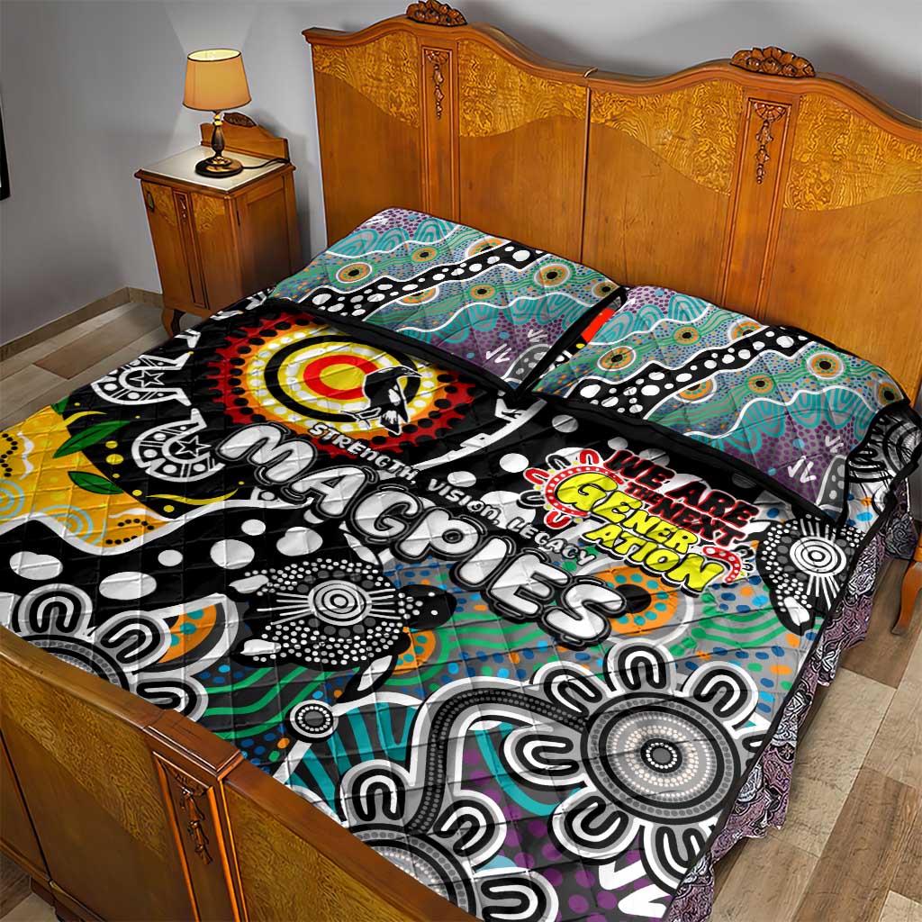 Magpies AFL Celebrating 50 Years of Naidoc Quilt Bed Set NAIDOC Week 2025 Aboriginal