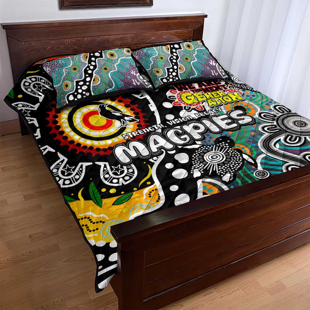 Magpies AFL Celebrating 50 Years of Naidoc Quilt Bed Set NAIDOC Week 2025 Aboriginal