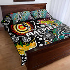 Magpies AFL Celebrating 50 Years of Naidoc Quilt Bed Set NAIDOC Week 2025 Aboriginal