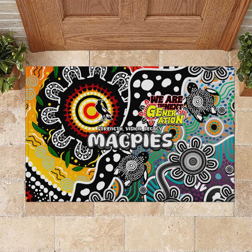 Magpies AFL Celebrating 50 Years of Naidoc Rubber Doormat NAIDOC Week 2025 Aboriginal