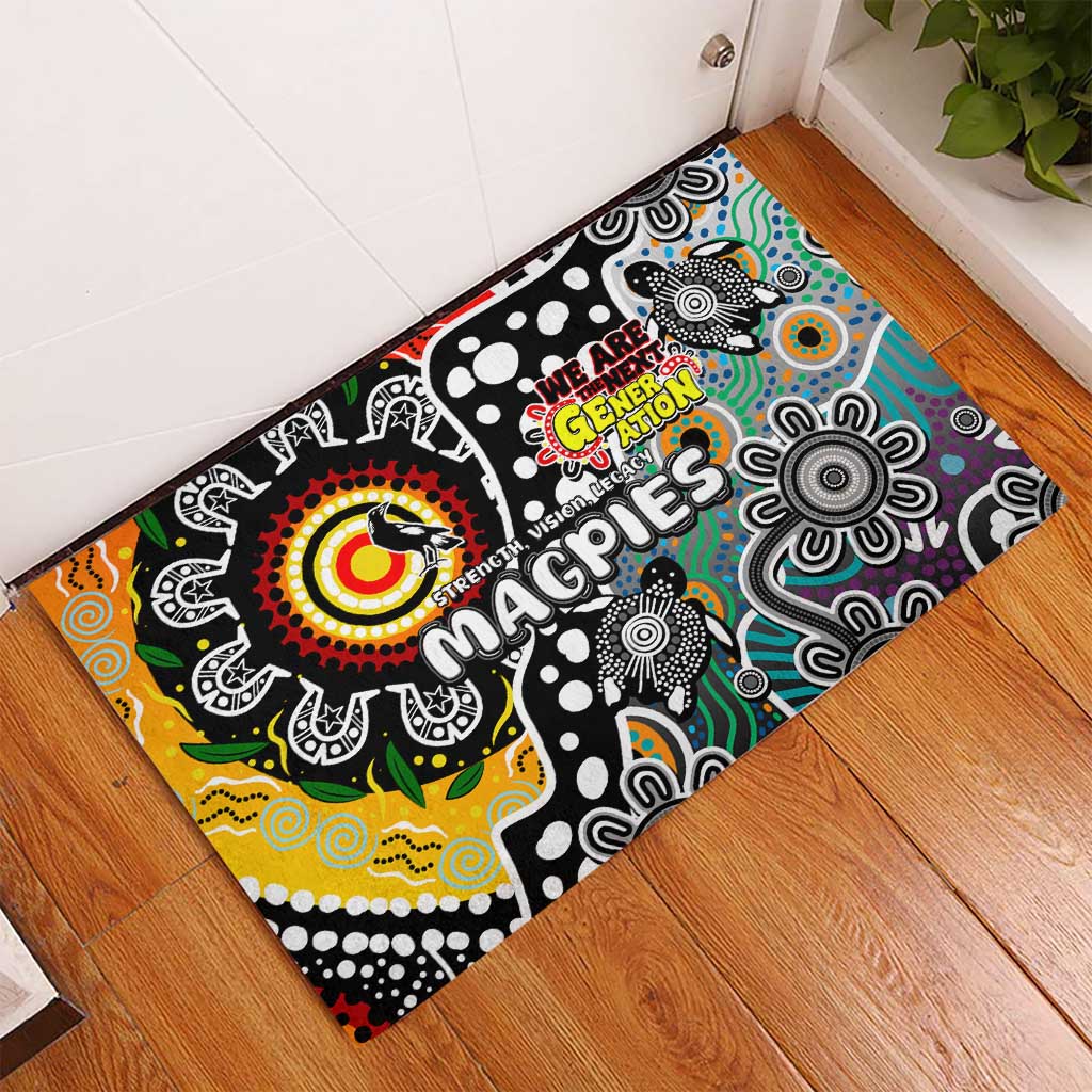 Magpies AFL Celebrating 50 Years of Naidoc Rubber Doormat NAIDOC Week 2025 Aboriginal