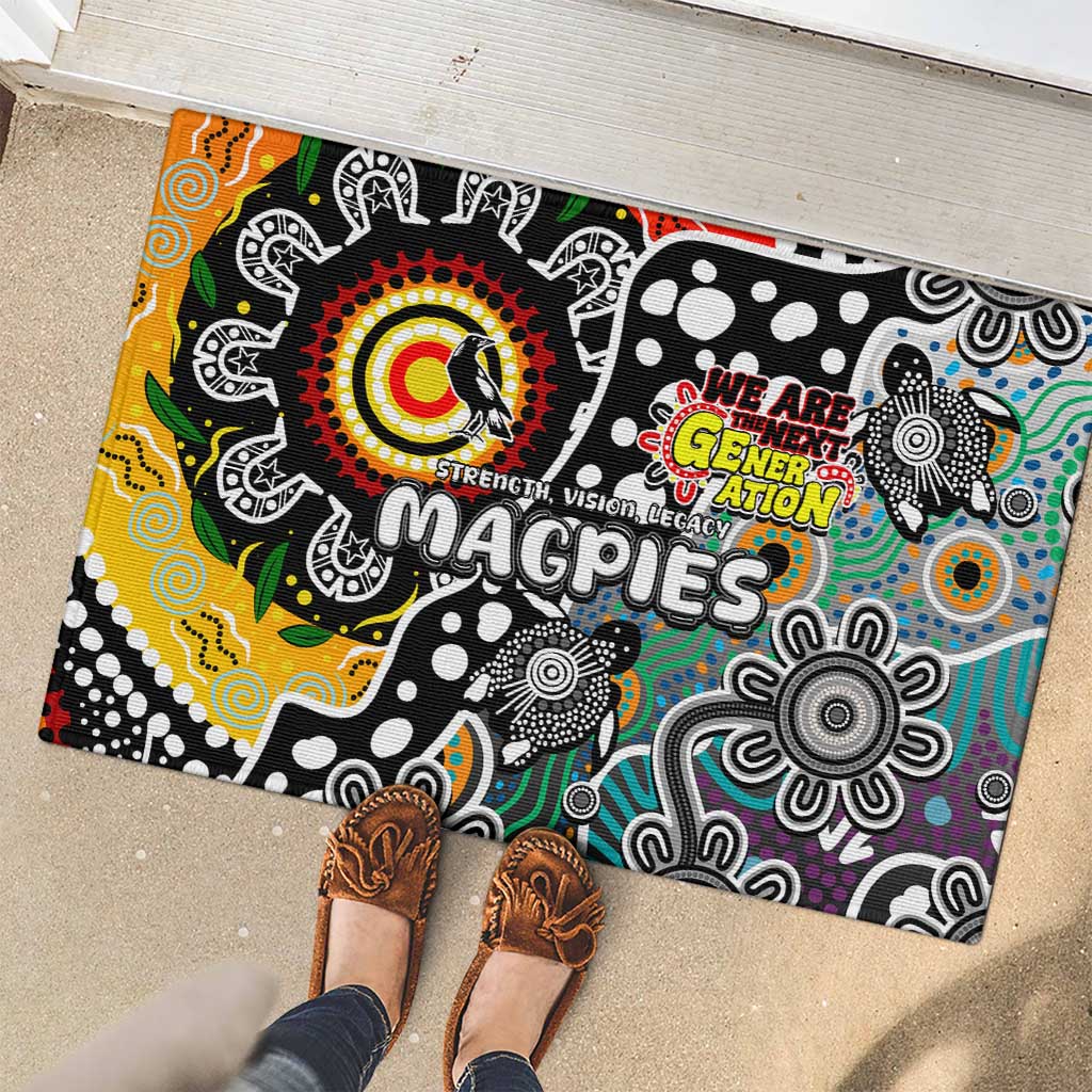 Magpies AFL Celebrating 50 Years of Naidoc Rubber Doormat NAIDOC Week 2025 Aboriginal