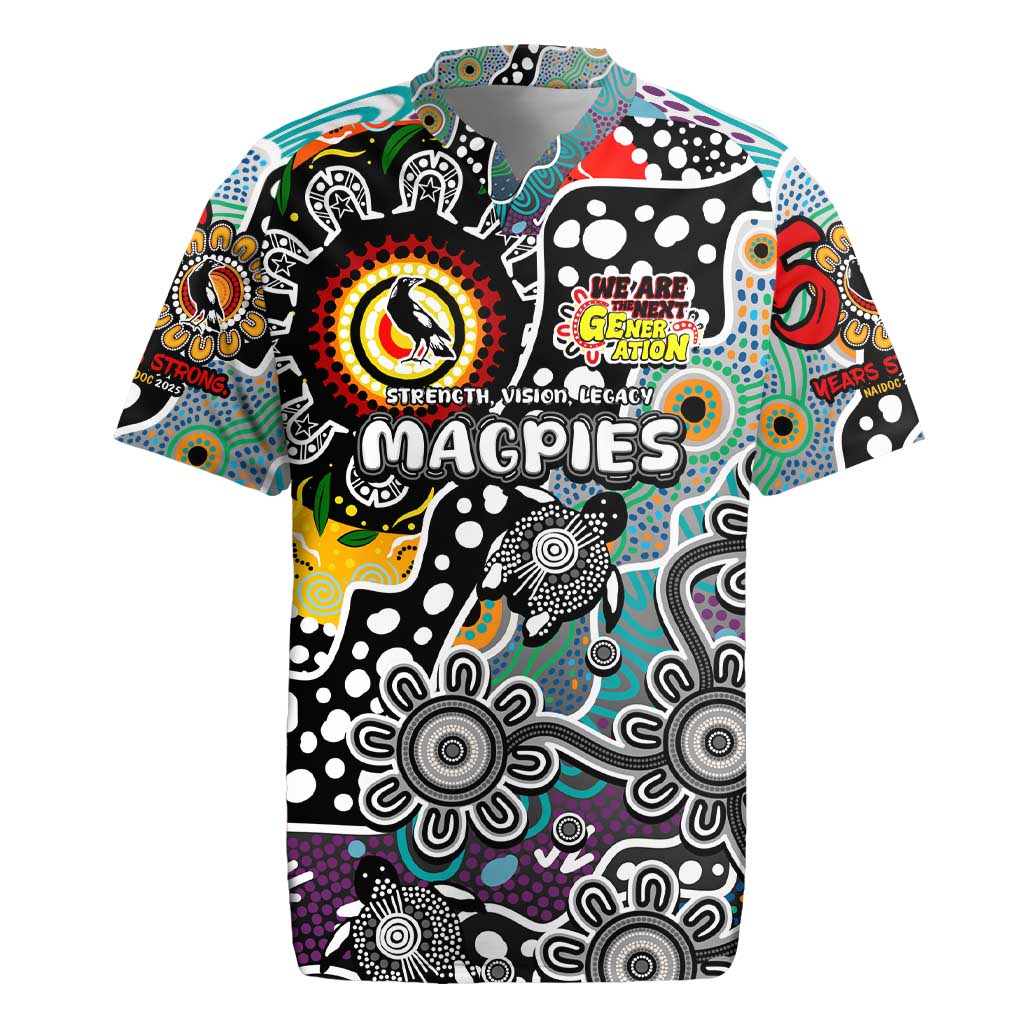 Personalised Magpies AFL Celebrating 50 Years of Naidoc Rugby Jersey NAIDOC Week 2025 Aboriginal