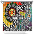 Magpies AFL Celebrating 50 Years of Naidoc Shower Curtain NAIDOC Week 2025 Aboriginal