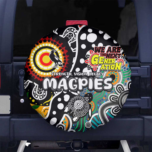 Magpies AFL Celebrating 50 Years of Naidoc Spare Tire Cover NAIDOC Week 2025 Aboriginal
