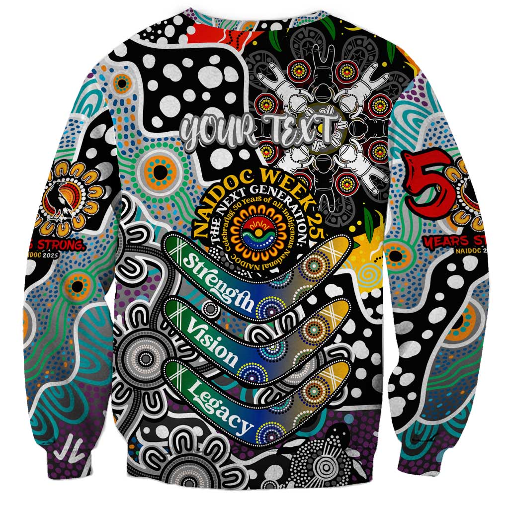 Personalised Magpies AFL Celebrating 50 Years of Naidoc Sweatshirt NAIDOC Week 2025 Aboriginal