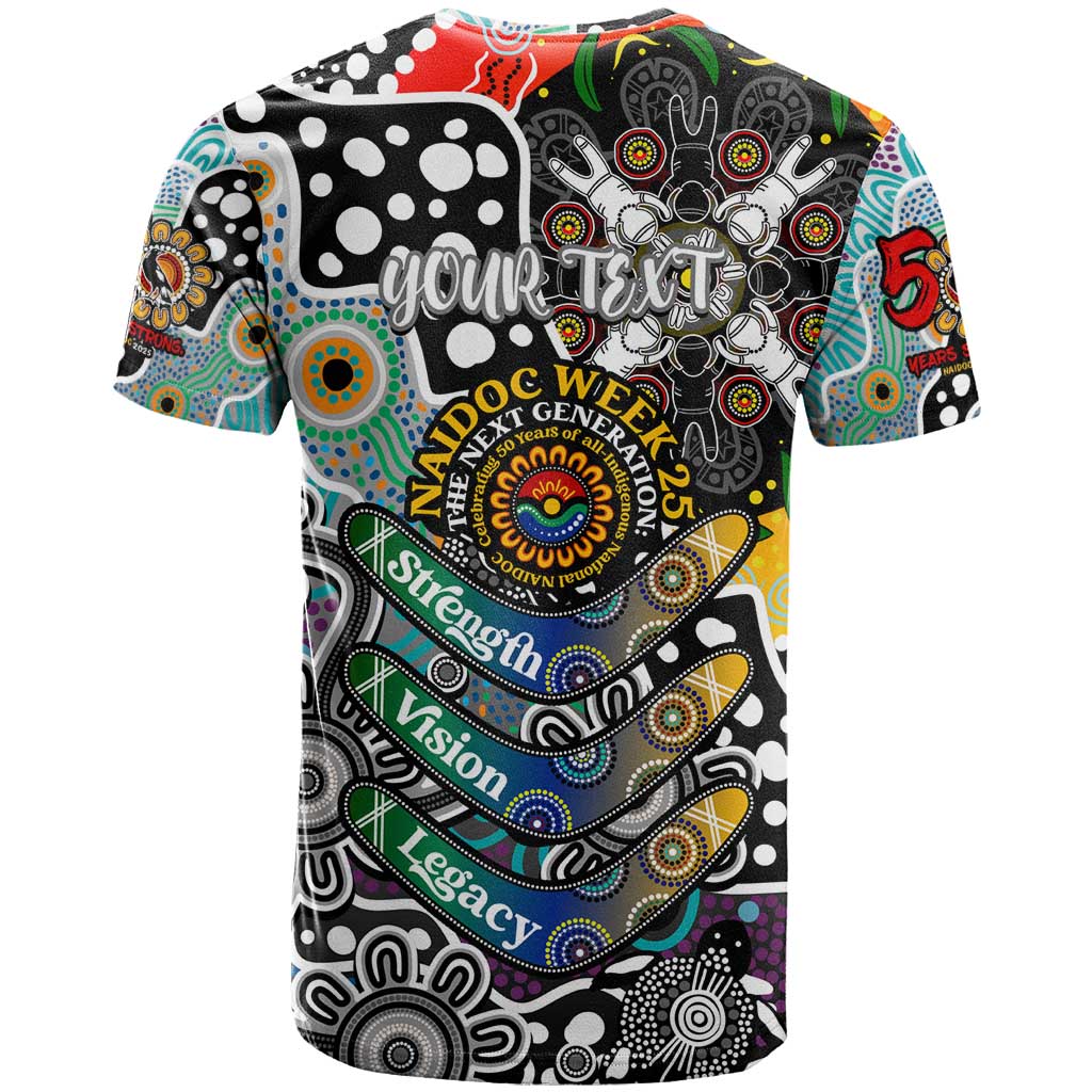 Personalised Magpies AFL Celebrating 50 Years of Naidoc T Shirt NAIDOC Week 2025 Aboriginal