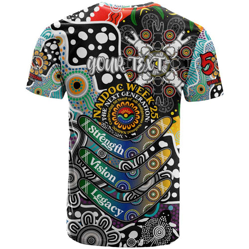 Personalised Magpies AFL Celebrating 50 Years of Naidoc T Shirt NAIDOC Week 2025 Aboriginal