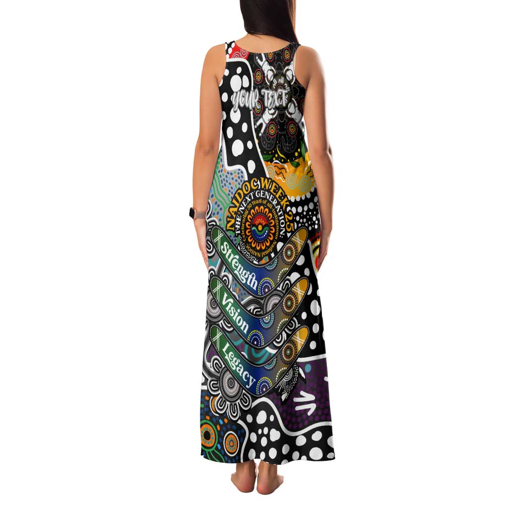 Personalised Magpies AFL Celebrating 50 Years of Naidoc Tank Maxi Dress NAIDOC Week 2025 Aboriginal