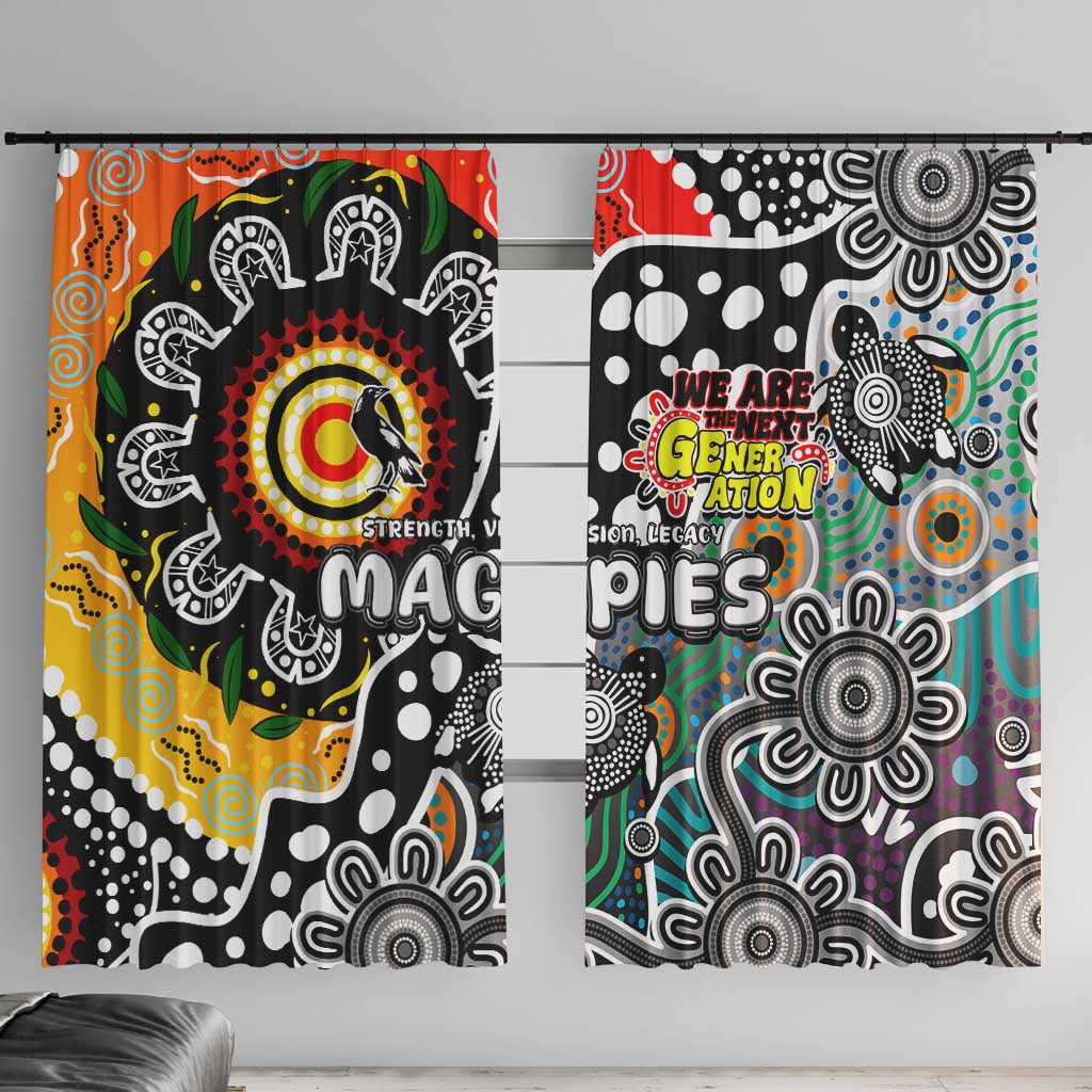 Magpies AFL Celebrating 50 Years of Naidoc Window Curtain NAIDOC Week 2025 Aboriginal