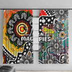 Magpies AFL Celebrating 50 Years of Naidoc Window Curtain NAIDOC Week 2025 Aboriginal