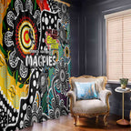 Magpies AFL Celebrating 50 Years of Naidoc Window Curtain NAIDOC Week 2025 Aboriginal