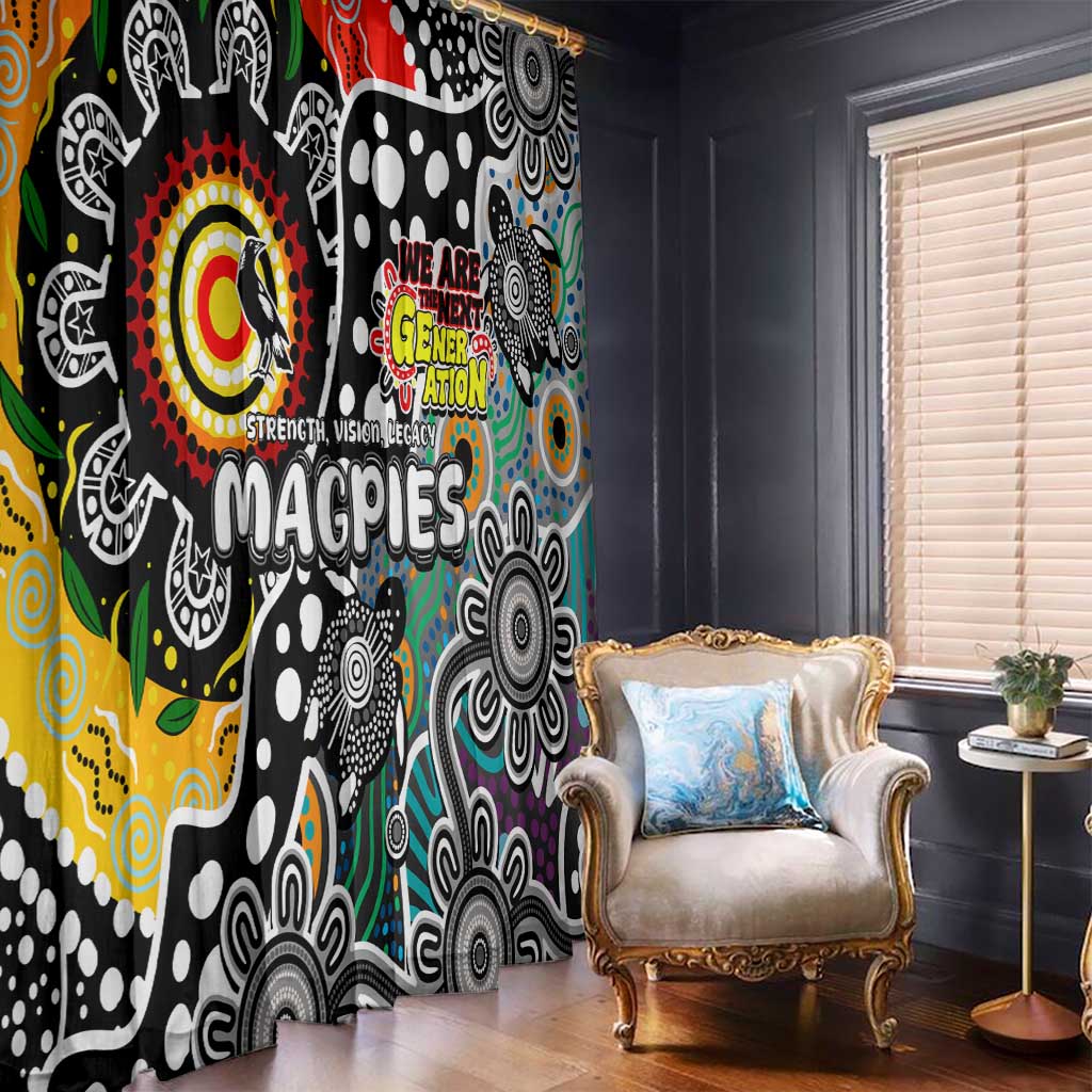 Magpies AFL Celebrating 50 Years of Naidoc Window Curtain NAIDOC Week 2025 Aboriginal