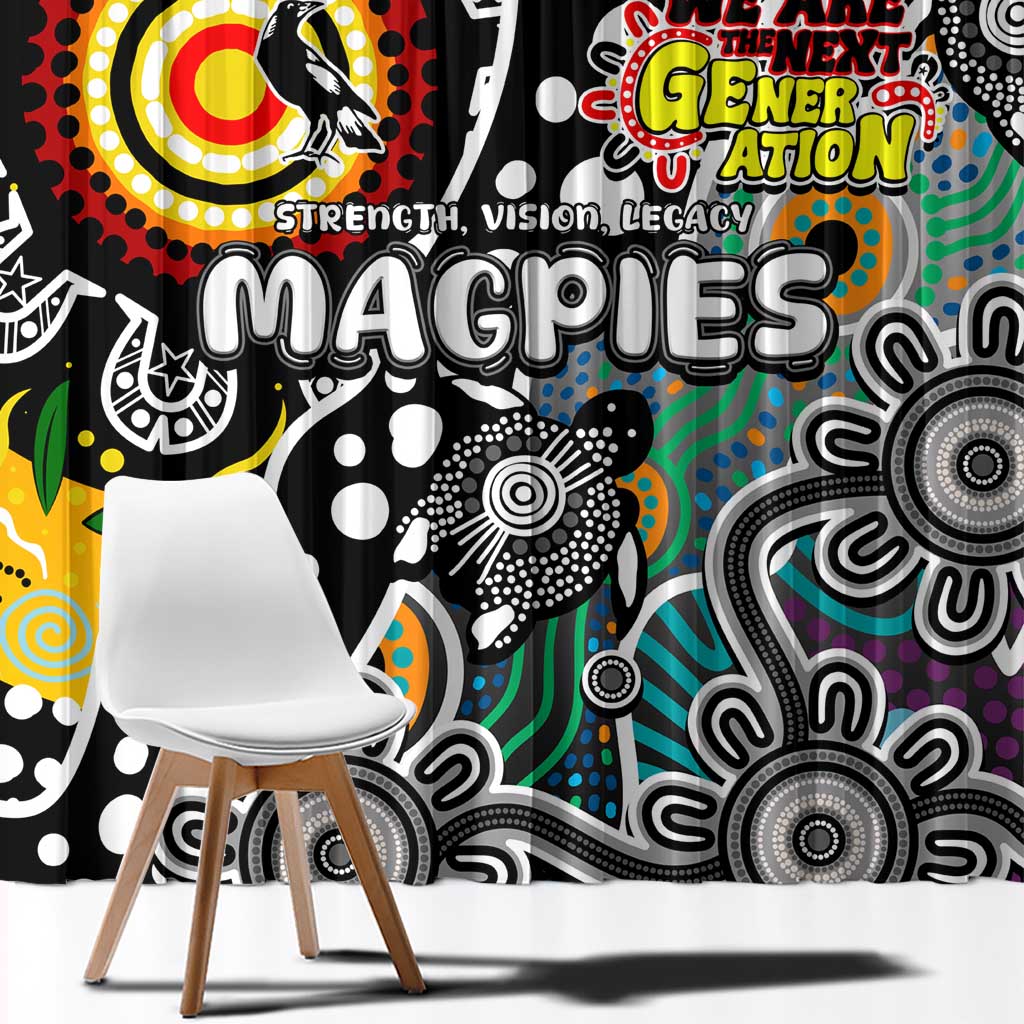 Magpies AFL Celebrating 50 Years of Naidoc Window Curtain NAIDOC Week 2025 Aboriginal