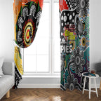 Magpies AFL Celebrating 50 Years of Naidoc Window Curtain NAIDOC Week 2025 Aboriginal