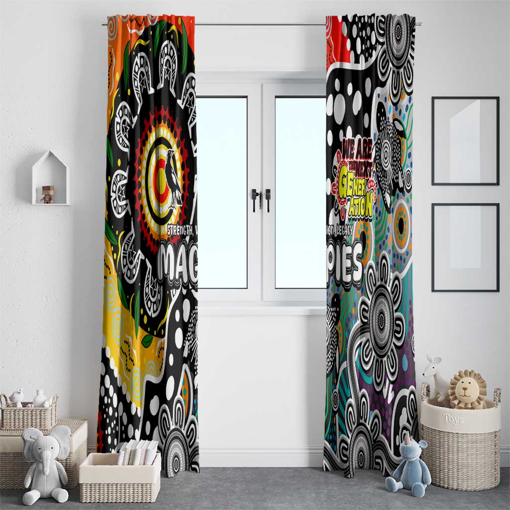 Magpies AFL Celebrating 50 Years of Naidoc Window Curtain NAIDOC Week 2025 Aboriginal