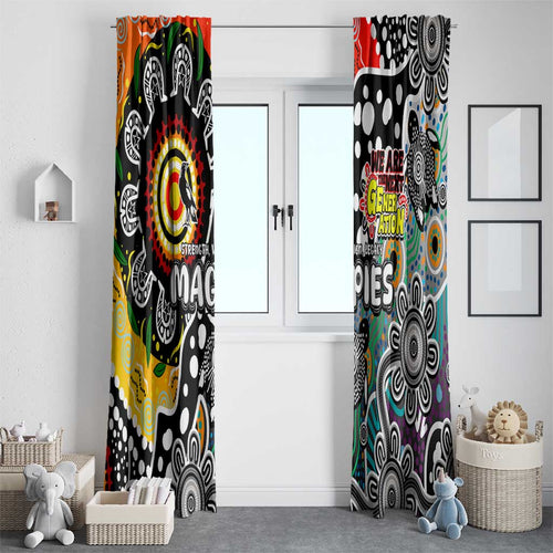Magpies AFL Celebrating 50 Years of Naidoc Window Curtain NAIDOC Week 2025 Aboriginal
