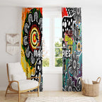 Magpies AFL Celebrating 50 Years of Naidoc Window Curtain NAIDOC Week 2025 Aboriginal
