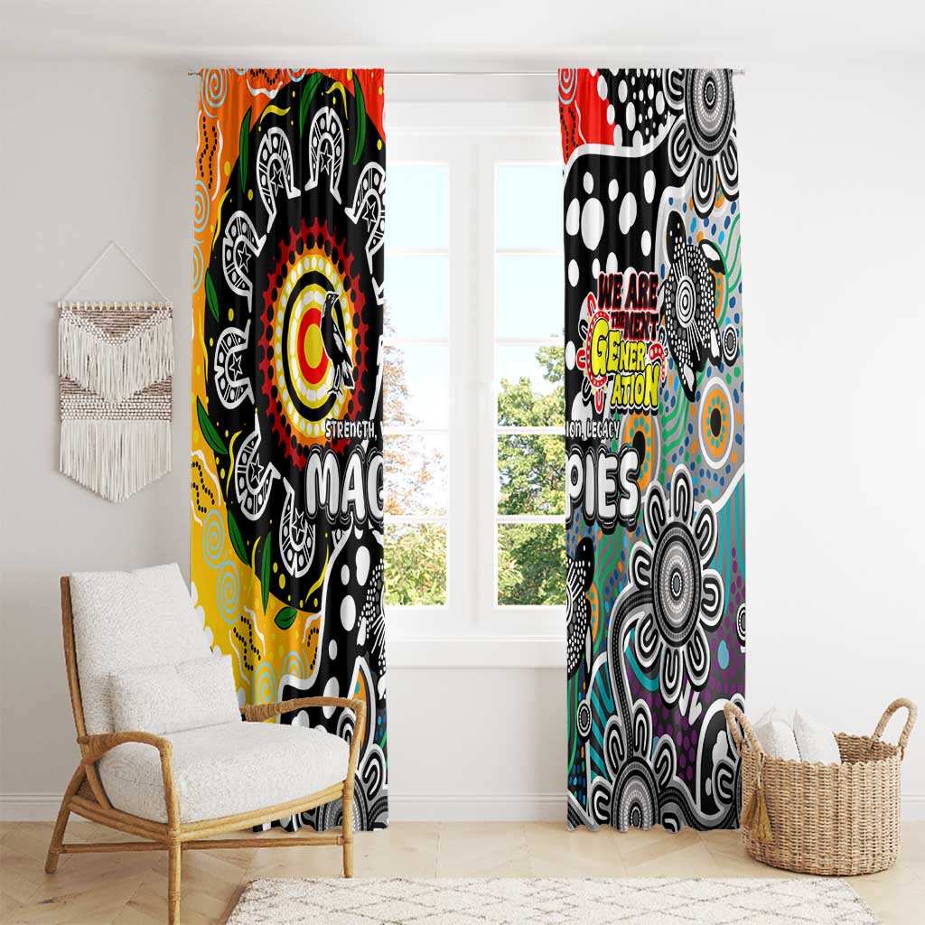 Magpies AFL Celebrating 50 Years of Naidoc Window Curtain NAIDOC Week 2025 Aboriginal