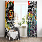 Magpies AFL Celebrating 50 Years of Naidoc Window Curtain NAIDOC Week 2025 Aboriginal