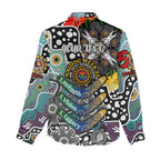 Personalised Magpies AFL Celebrating 50 Years of Naidoc Women Casual Shirt NAIDOC Week 2025 Aboriginal