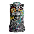 Personalised Magpies AFL Celebrating 50 Years of Naidoc Women Sleeveless Polo Shirt NAIDOC Week 2025 Aboriginal