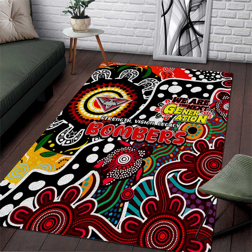 Bombers AFL Celebrating 50 Years of Naidoc Area Rug NAIDOC Week 2025 Aboriginal