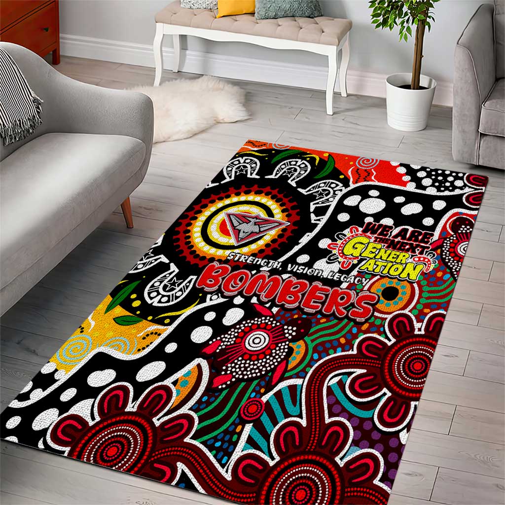 Bombers AFL Celebrating 50 Years of Naidoc Area Rug NAIDOC Week 2025 Aboriginal
