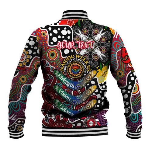 Personalised Bombers AFL Celebrating 50 Years of Naidoc Baseball Jacket NAIDOC Week 2025 Aboriginal
