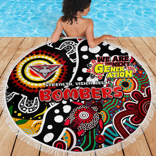Bombers AFL Celebrating 50 Years of Naidoc Beach Blanket NAIDOC Week 2025 Aboriginal