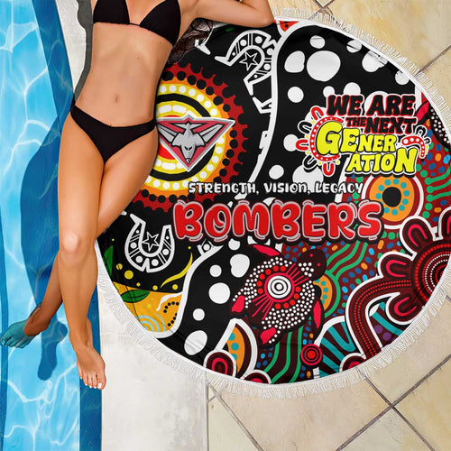 Bombers AFL Celebrating 50 Years of Naidoc Beach Blanket NAIDOC Week 2025 Aboriginal